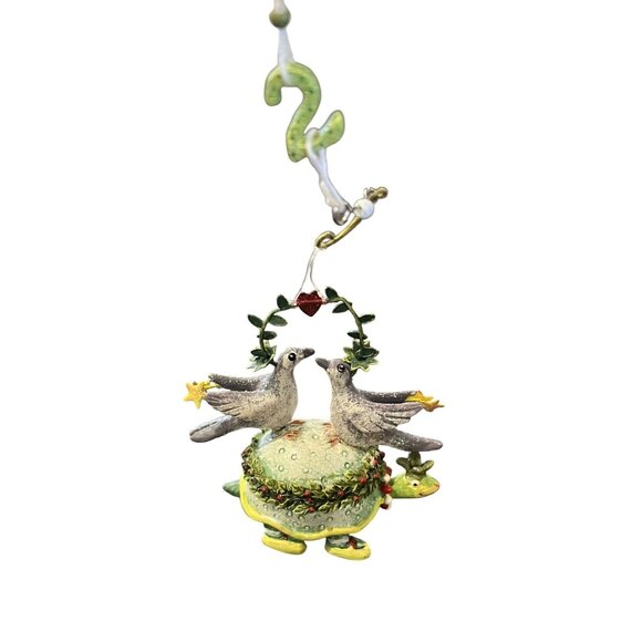 VTG Dept 56 Krinkles Two Turtle Doves Christmas Ornament Patience Brewster w/Box - Picture 3 of 5